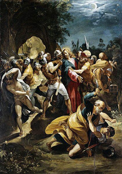 GIuseppe Cesari Called Cavaliere arpino Christ Taken Prisoner oil painting picture